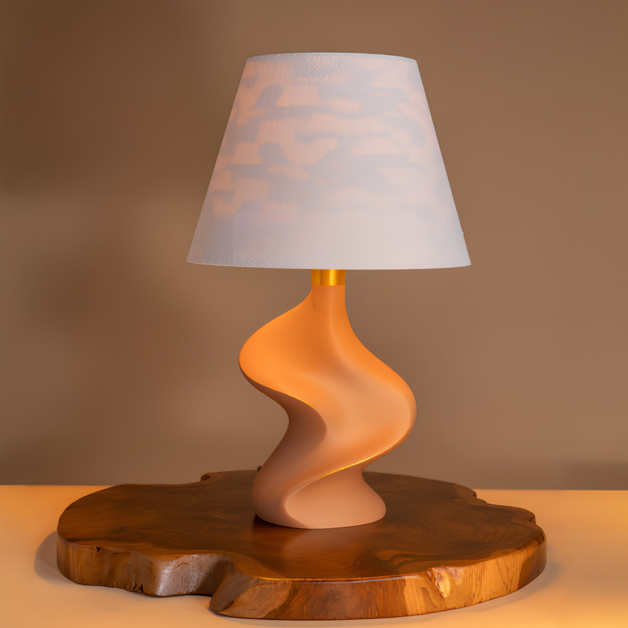 Dune Table Lamp — Deep Caramel | Drift Collection | Lumenza Studio