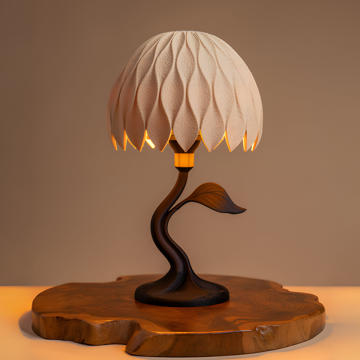 Meadow Table Lamp — Sage Green Petal Shade | Sylva Collection