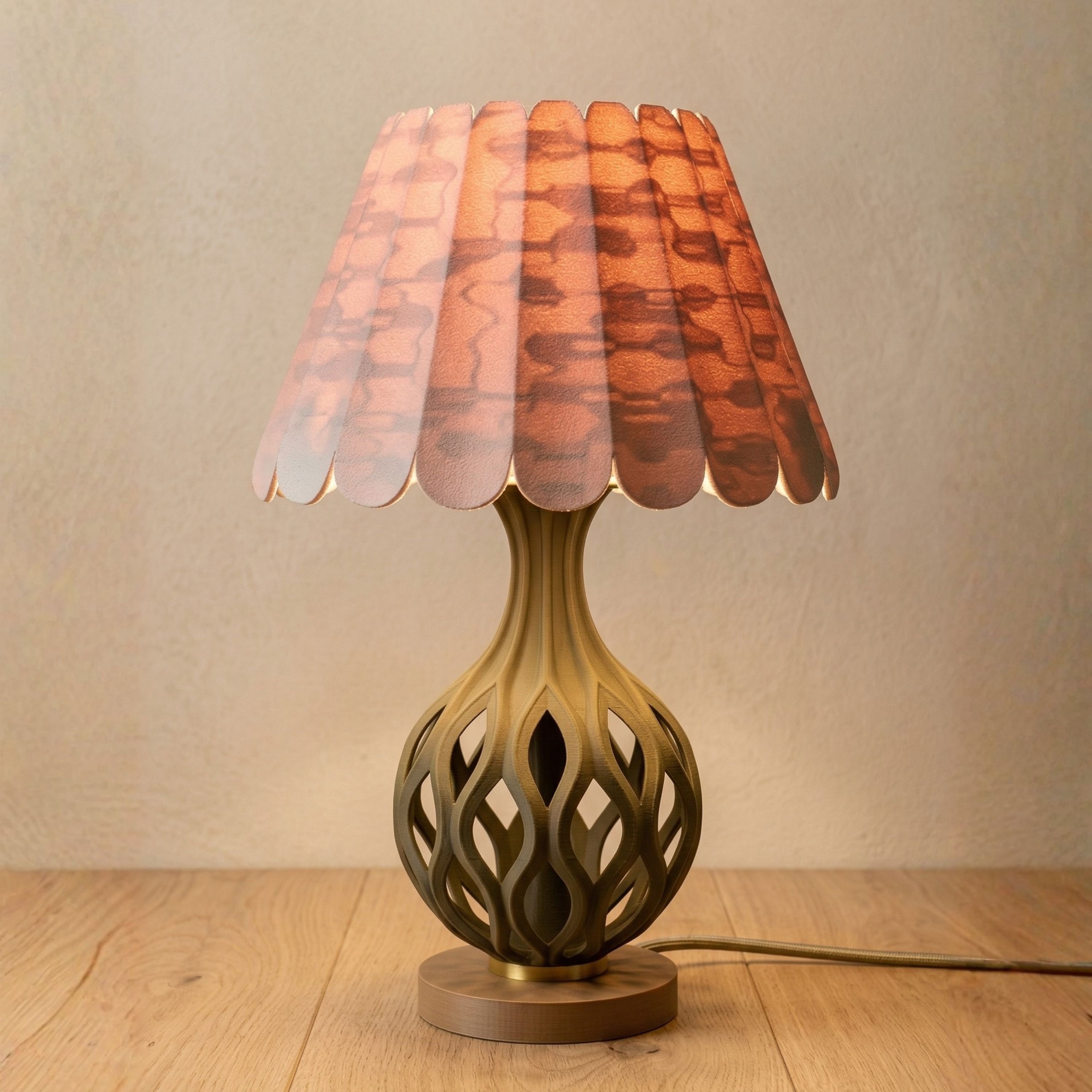 Moss Table Lamp — Dark Green | Orb Collection | Lumenza Studio