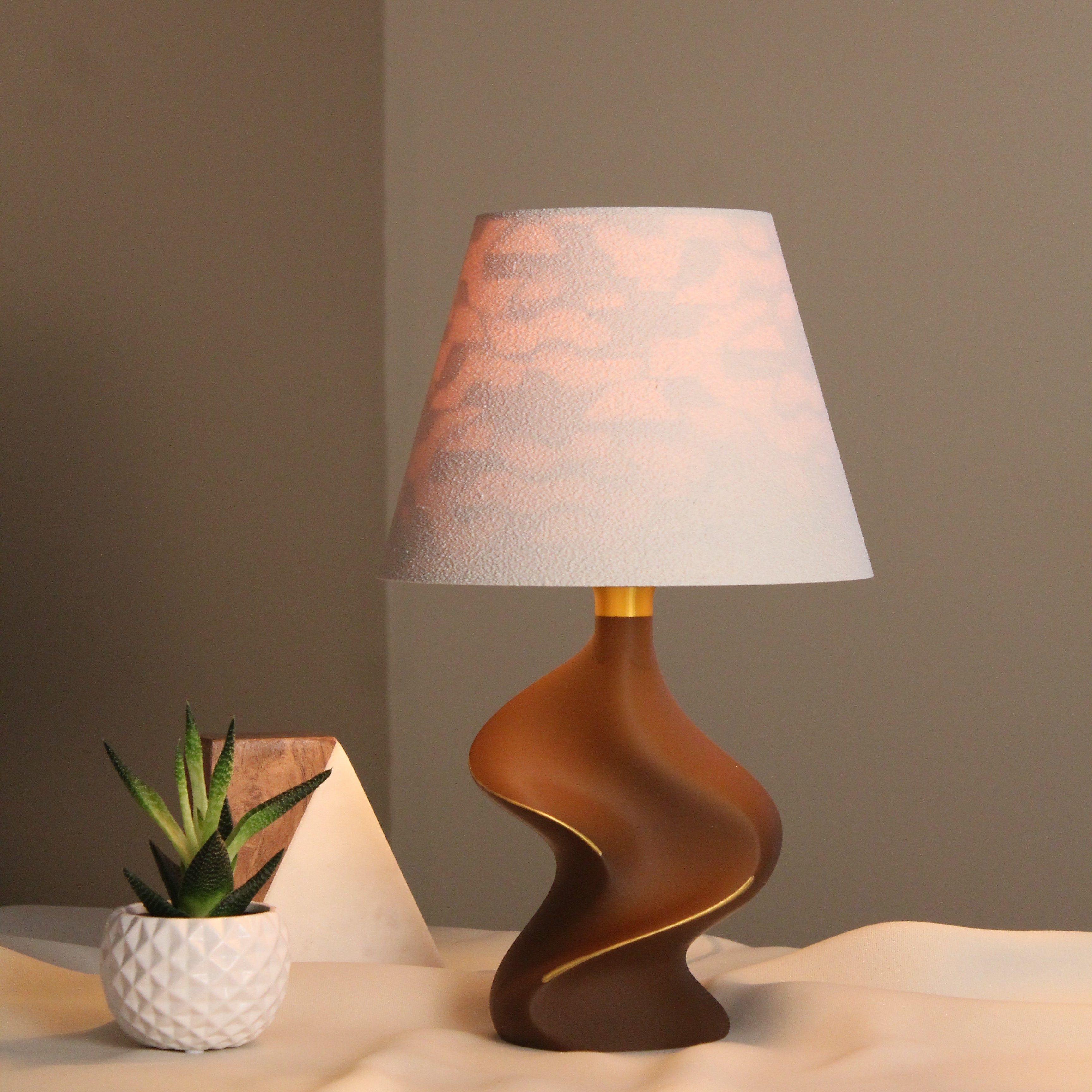 Earth Table Lamp — Dark Brown | Drift Collection | Lumenza Studio