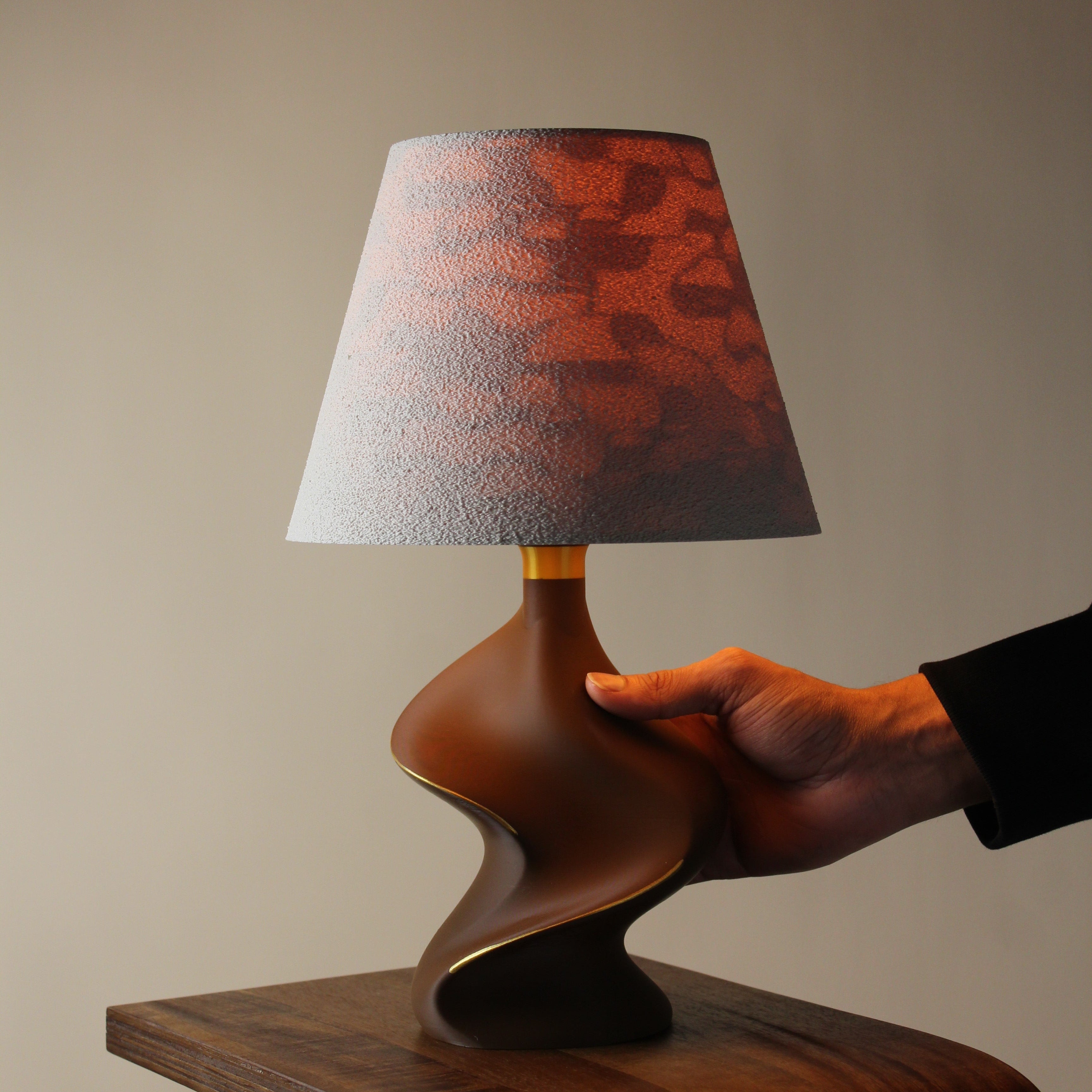 Earth Table Lamp — Dark Brown | Drift Collection | Lumenza Studio
